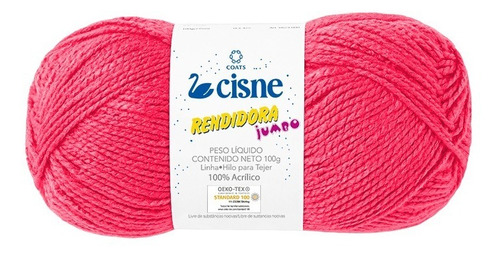 Lana Cisne Rendidora Jumbo X 5 Ovillos - 500gr Por Color Color Rosa Medio 04020