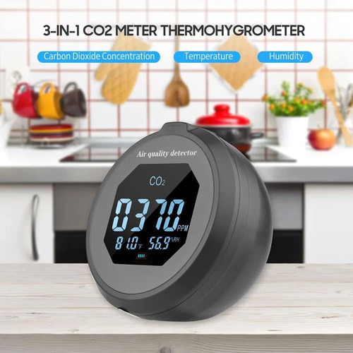 Liying 3-in-1 Co2 Meter Thermohygrometer Monitor Air