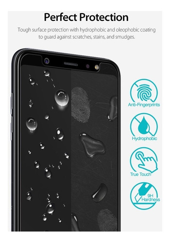 Imagen 7 de 10 de Vidrio Templado A6 A8 A8 Plus 2018 Ringke Pack X3 Unidades