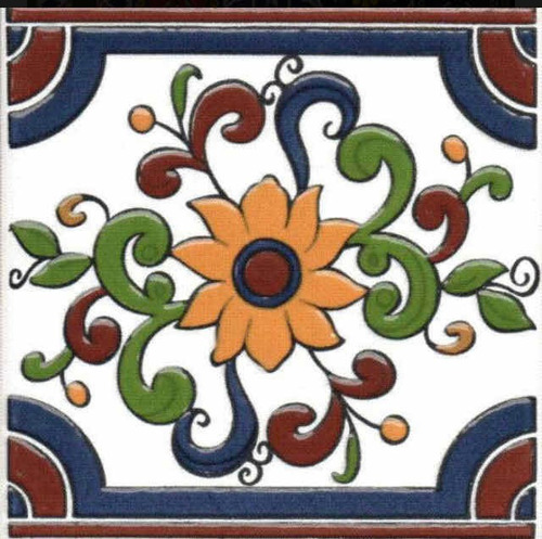 Azulejos 15x15 Estilo Español Con Relieve