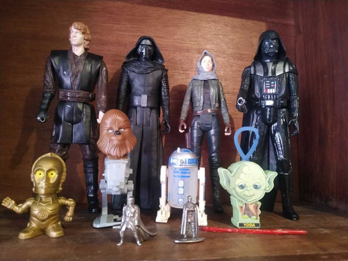 Star Wars Lote 10 Pzas, Anakin, Darthvader, R2d2, C3po. (Usado)