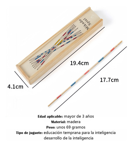 Juego De Palitos Chinos De Madera Juega Y Diviértete
