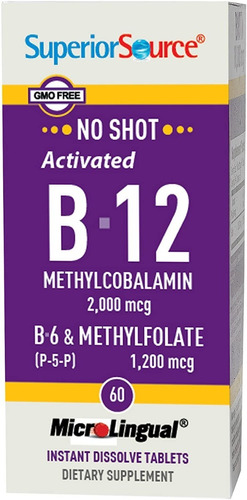 Vitamina B12 2000mcg + Vitamin B6 - Unidad a $4298