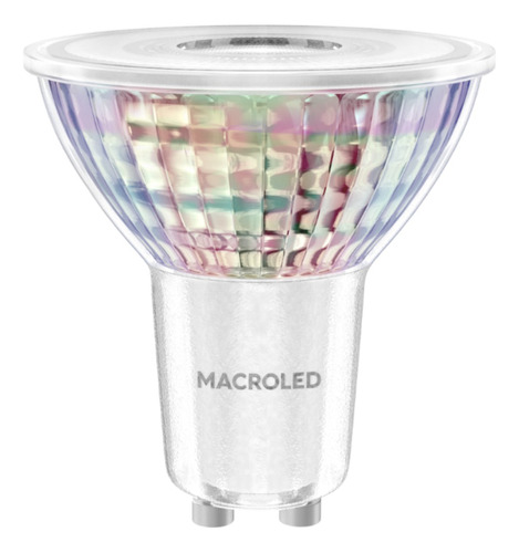 Dicroica Led De Vidrio 7w Gu10 Macroled 36° 2700k O 6500k