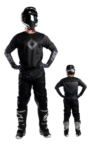 Equipo Conjunto Fire Black 3.0 Mx Motocross Enduro - Ws