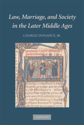 Libro Law, Marriage, And Society In The Later Middle Ages...