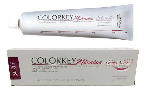  Silkey Colorkey Milenium Coloración Crema Profesional 120 G Tono 8.32 rubio claro dorado nacarado