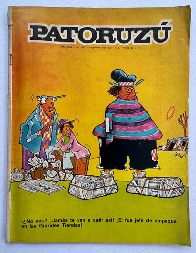 Patoruzu Semanal Nº 1806 Dante Quinterno Septiembre 1972