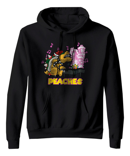 Sudadera Piano Peaches Cancion Tortuga Mario Bros Bowser