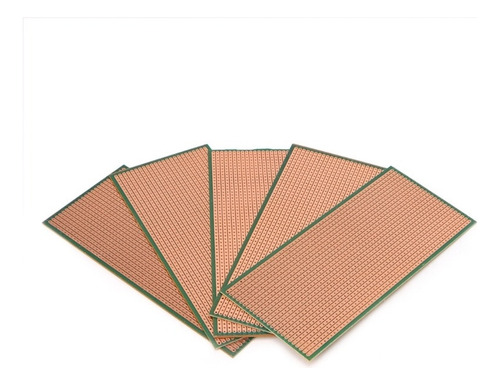 5 Piezas De 6,5 X 14,5 Cm Stripboard Veroboard Sin Cortar Pc