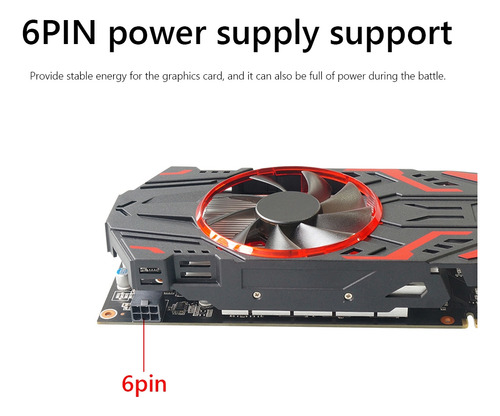 Tarjeta Gráfica Para Computadora Gtx 550ti 4gb Gddr5 128bit