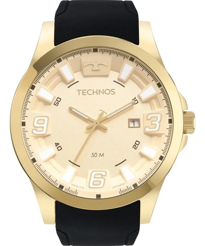 Relógio Technos Masculino Dourado 2115mxt/2p