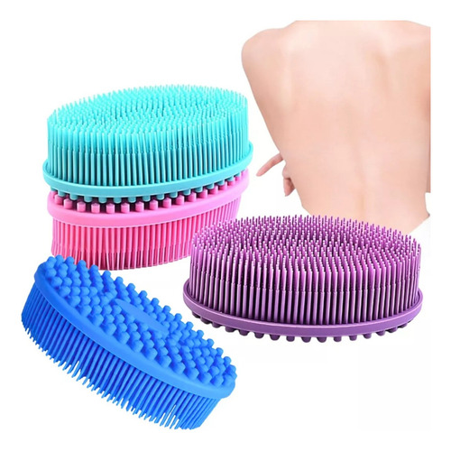 Cepillo Corporal De Silicon Portátil Texturas Suave F