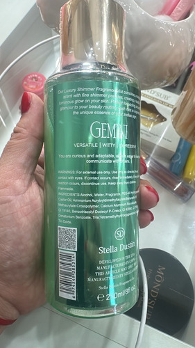 Stella Dastin Luxury Shimmer Zodiac Body Splash Geminis
