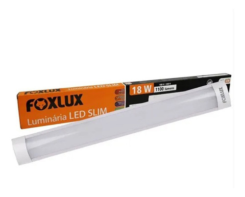 Luminaria Led Foxlux Slim 36w 6500k 120cm 110v 220v