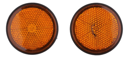 2 Par Reflectores Redondo Universal Para Motocicleta Atv