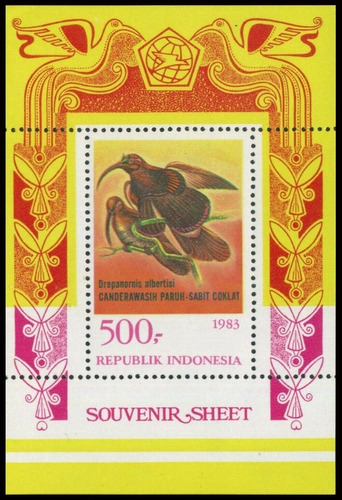 Indonesia - Fauna - Aves Del Paraíso - Block Mint