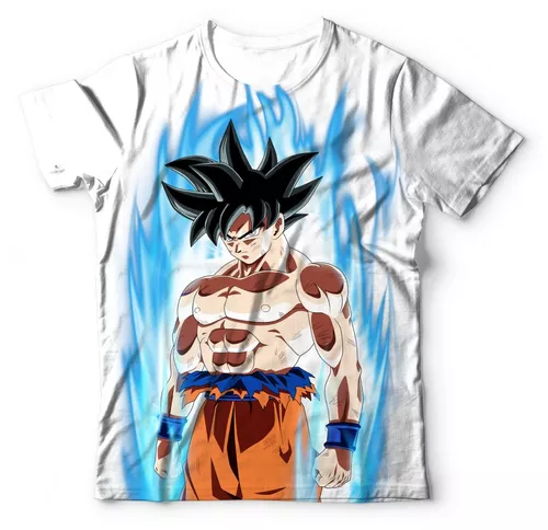 Camiseta Camisa Goku Instinto Superior Completo Dragon Ball