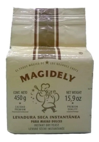 6 Caja Levadura Seca Magidely C /20/450 Grs 