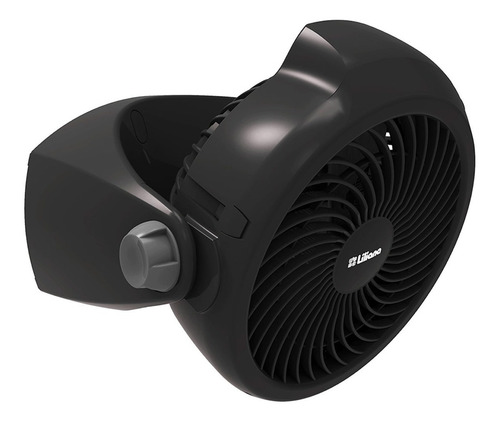 Ventilador de mesa y pared Liliana VTF10P turbo negro, 10" de diámetro 220 V