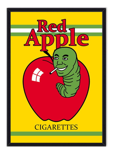 Cuadro Enmarcado - Póster Cigarrillos Red Apple - Tarantino 