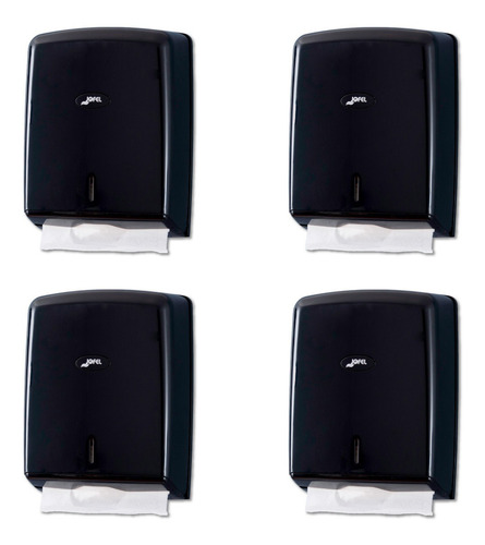 Despachador De Toalla Interdoblada Negro Jofel Ah37600 4pz