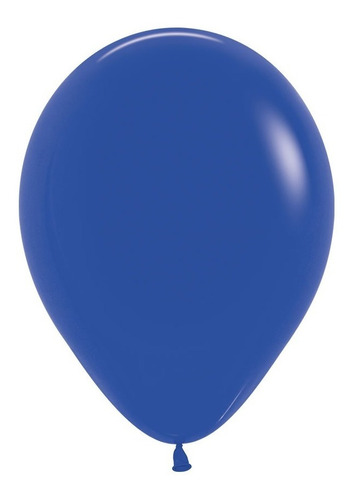 Globos Látex Sempertex R12 Fashion Azul Rey  X12  Unidades