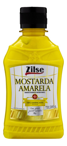 Mostarda Amarela Americana Zilse em squeeze 200 g