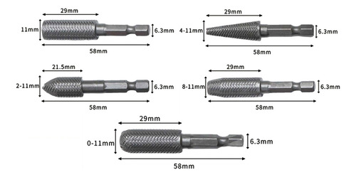 Conjunto De Brocas Com Haste Hexagonal De 1/4 De Polegada Pa