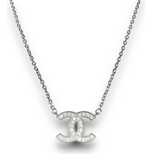 Gargantilla Doble C Plata .925 Italiana