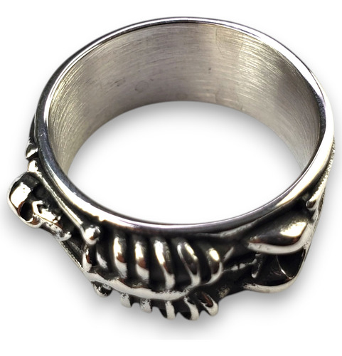 Anillo Calavera Esqueleto Misterio Acero Inoxidable A890