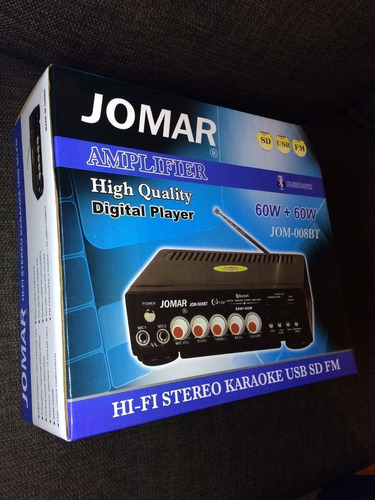 Amplificador Jomar Para Karaoke Jom-008bt C/bluetooth