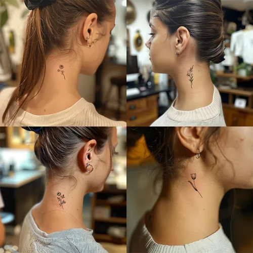 Tatuajes Temporales De Flores Pequeñas Para Mujeres Y Niñas,