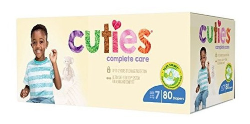 Cuties Complete Care Pañales Para Bebes Tamaño 7 80 Count