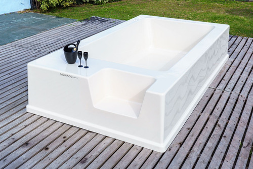 Mini Piscina De Fibra Modelo Mónaco