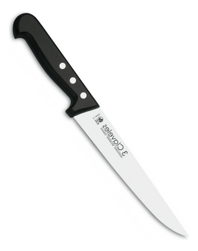 Cuchillo Tres Claveles # 939 Inox Mgo Abs 18cms Cocina