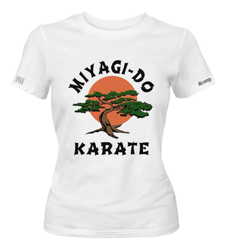 Camiseta Miyagi Dojo Karate Kid Logo Dama Mujer Idk