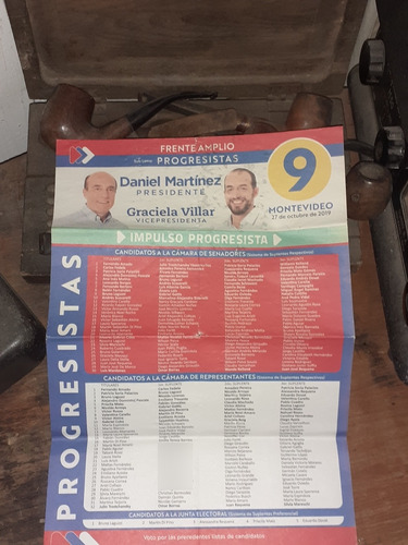 Elecciones Nacionales 2019 Lista 9 Frente Amplio