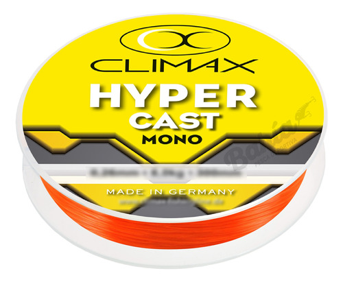 Nylon Tanza Climax Hyper Cast Monofilamento 100 Mt Naranja