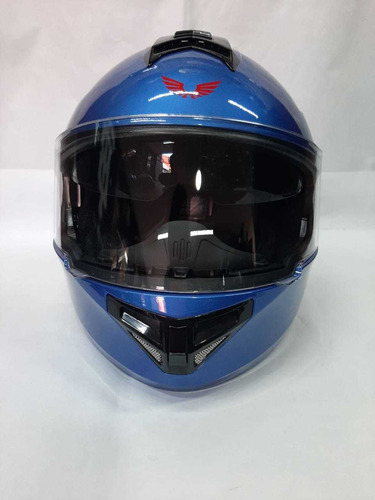 Casco Bkr Supreme Azul Metálico Abatible Svs