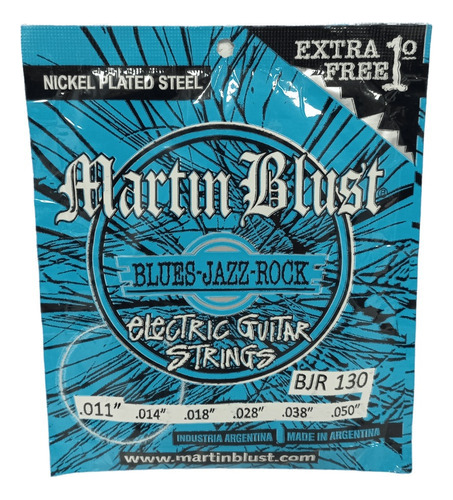 Cuerdas Guitarra Electrica Martin Blust 011 050