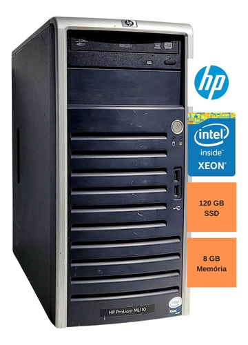 Servidor Hp Ml110 G5 Xeon X3220 8gb 120gb Ssd Barato (Recondicionado)