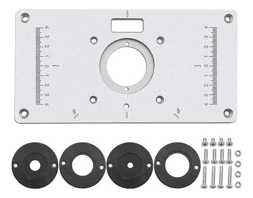 Placa Inserción Para Fresa Fresadora Router De Carpintería