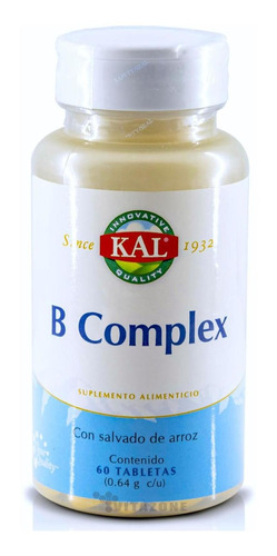 Complejo B 60 Tabletas B Complex Kal