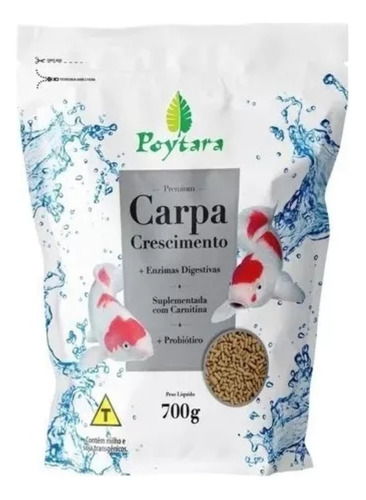 Ração Poytara Carpa Crescimento 700g