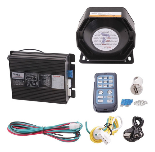 Sirena De Policía Farbin De Siren System Bocina 12v 200w