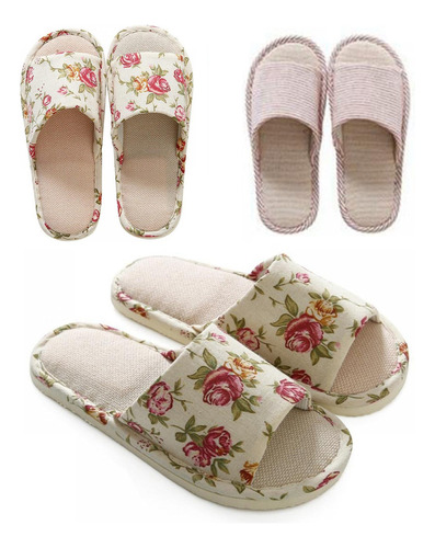 Zapatillas Interiores De Algodón Con Punta Abierta For Homb
