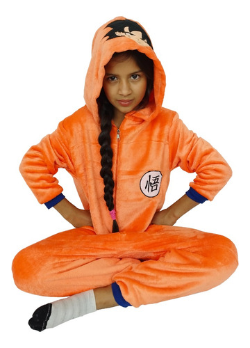 Pijama Térmica Kigurumi De Son Goku Para Niños