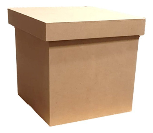 Caja Cubo 30 X 30 X 30cm En Fibrofacil X 4 Unidades