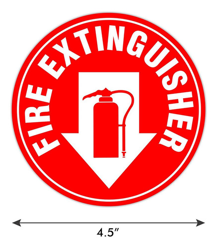 30x Pegatinas De Extintor De Incendios, Calcomanías, Equipo